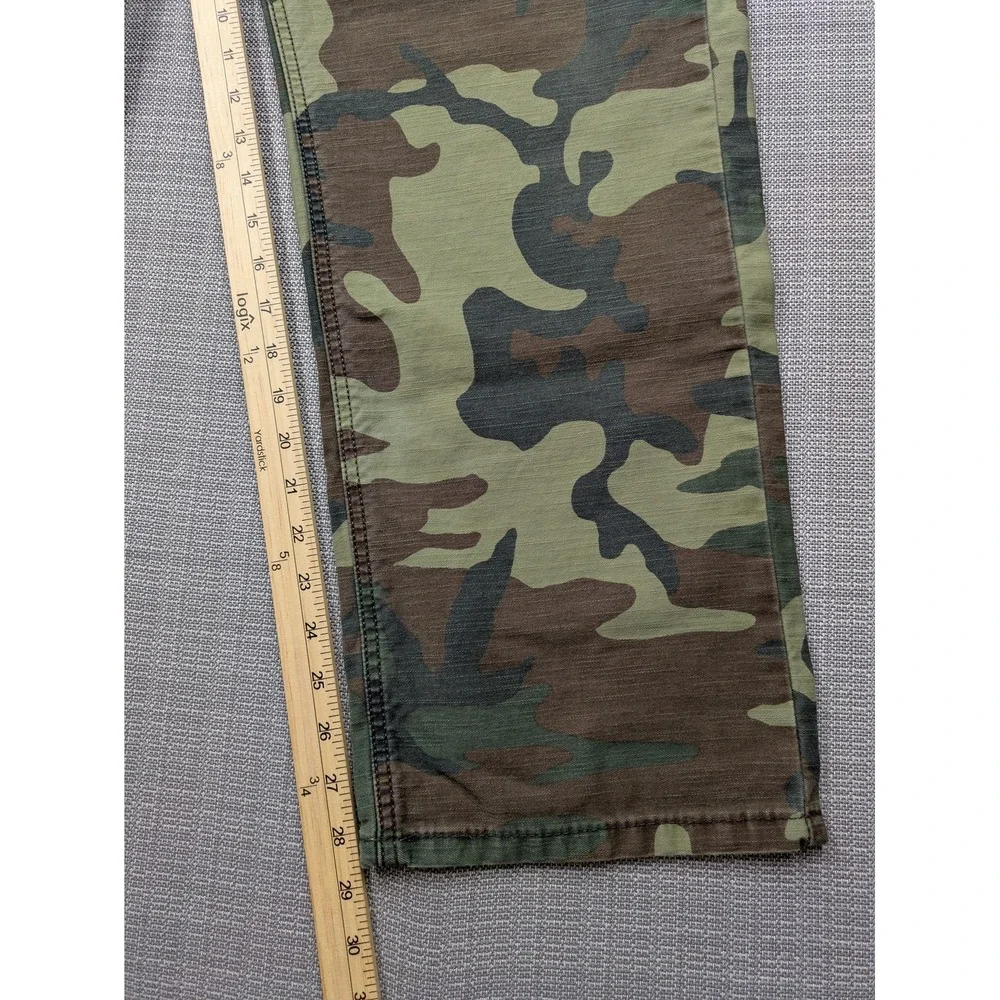 Levis 541 Athletic Fit Jeans Mens 40x28 (40x30) Green Camo Tapered Denim